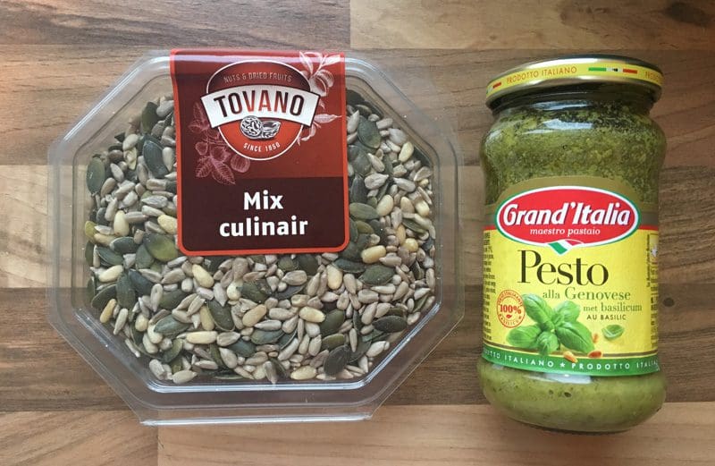 ingredient pasta pesto