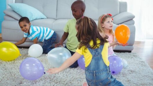 binnen spel ballonnen