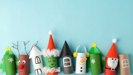kerst knutsel wc rol
