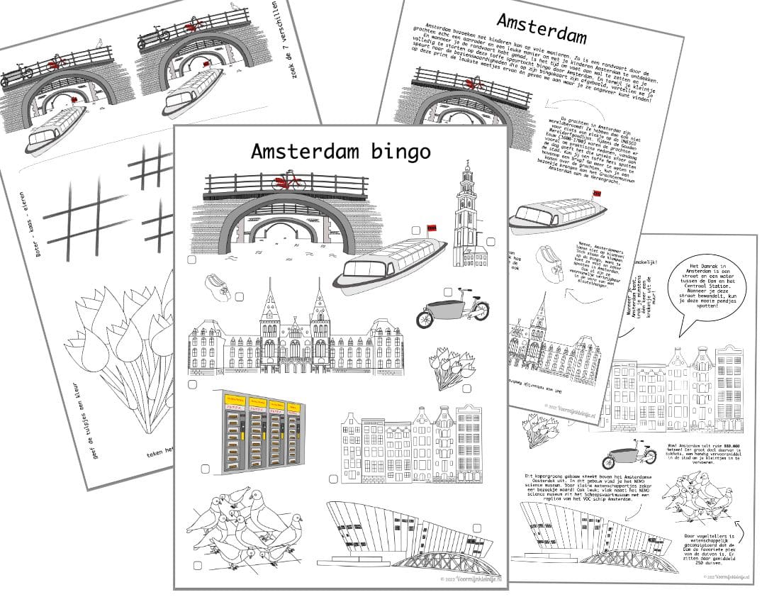 Speurtocht Amsterdam; toffe bingo met kinderen
