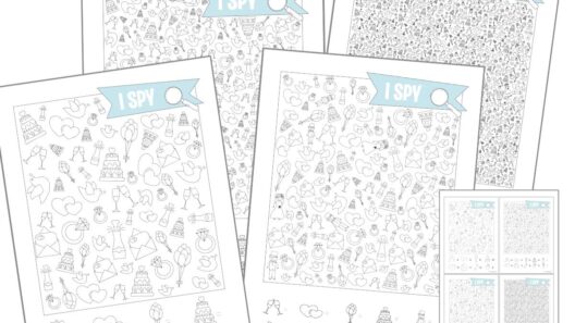 kinderen printable bruiloft