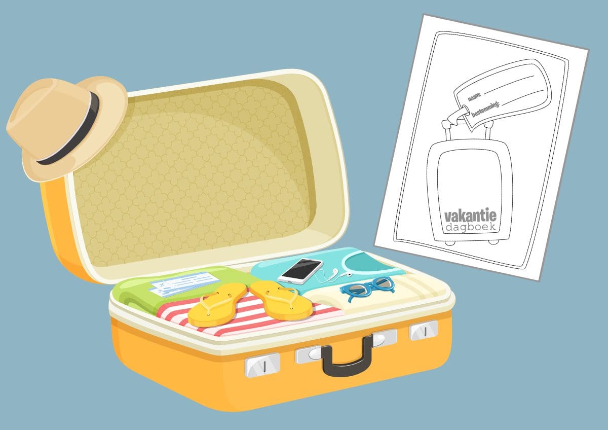 Vakantiedagboek voor je kind, om zelf te printen