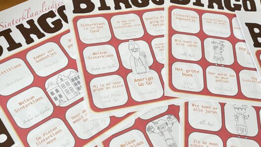 sinerklaasliedjes bingo