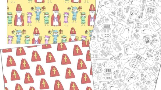 sinterklaas inpakpapier printen