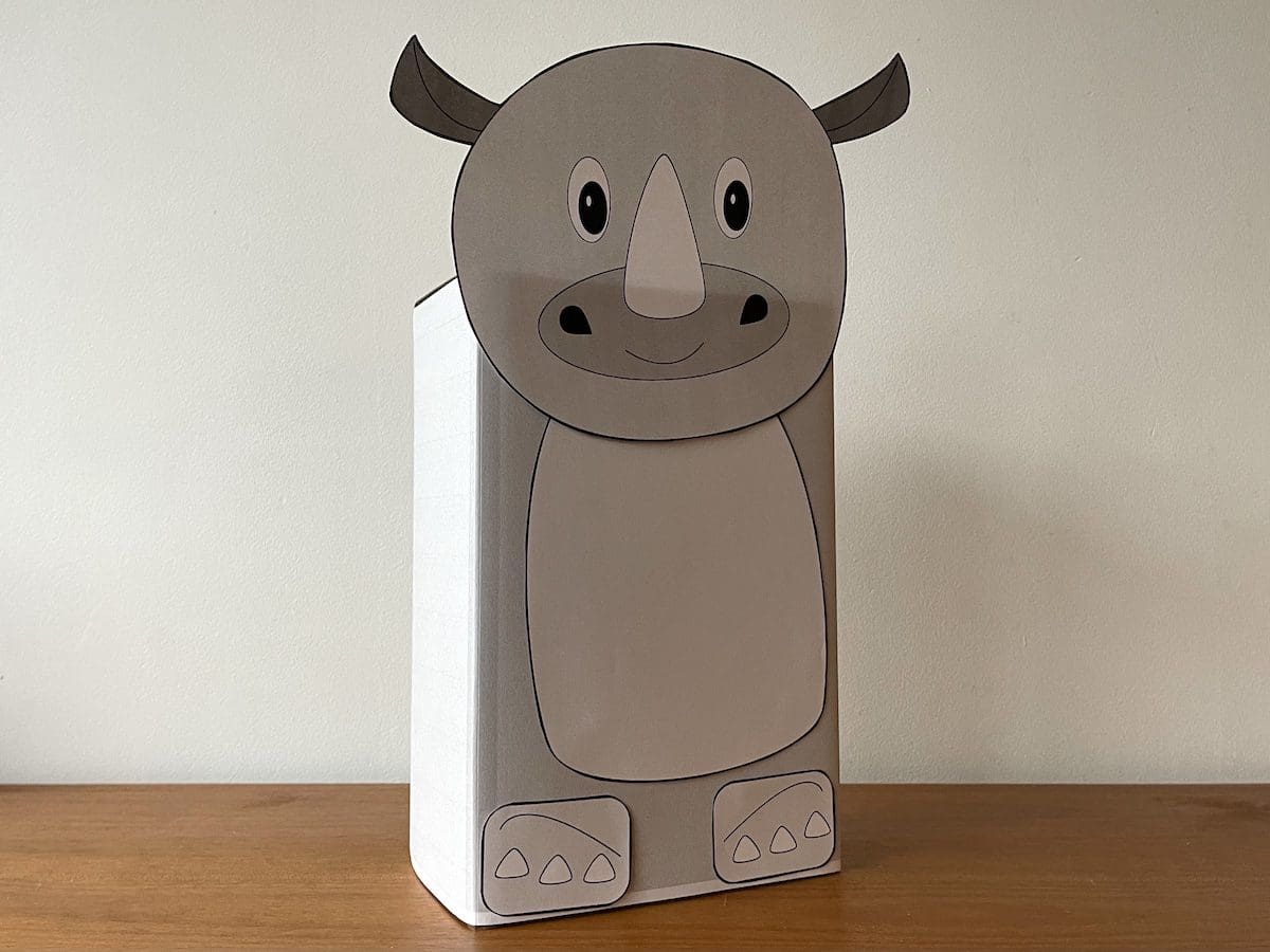 Makkelijke neushoorn surprise – printable