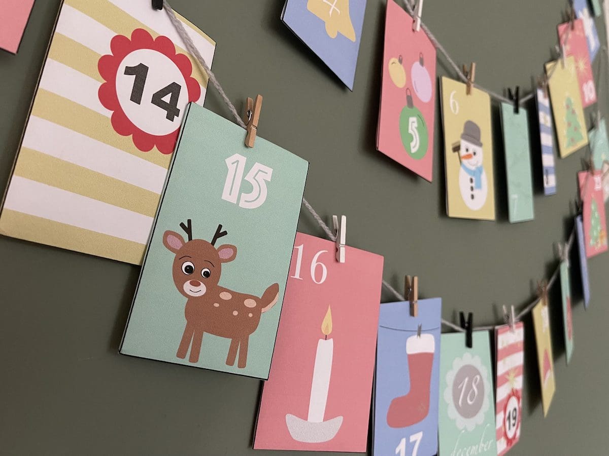 Adventskalender zelf maken met deze envelopjes