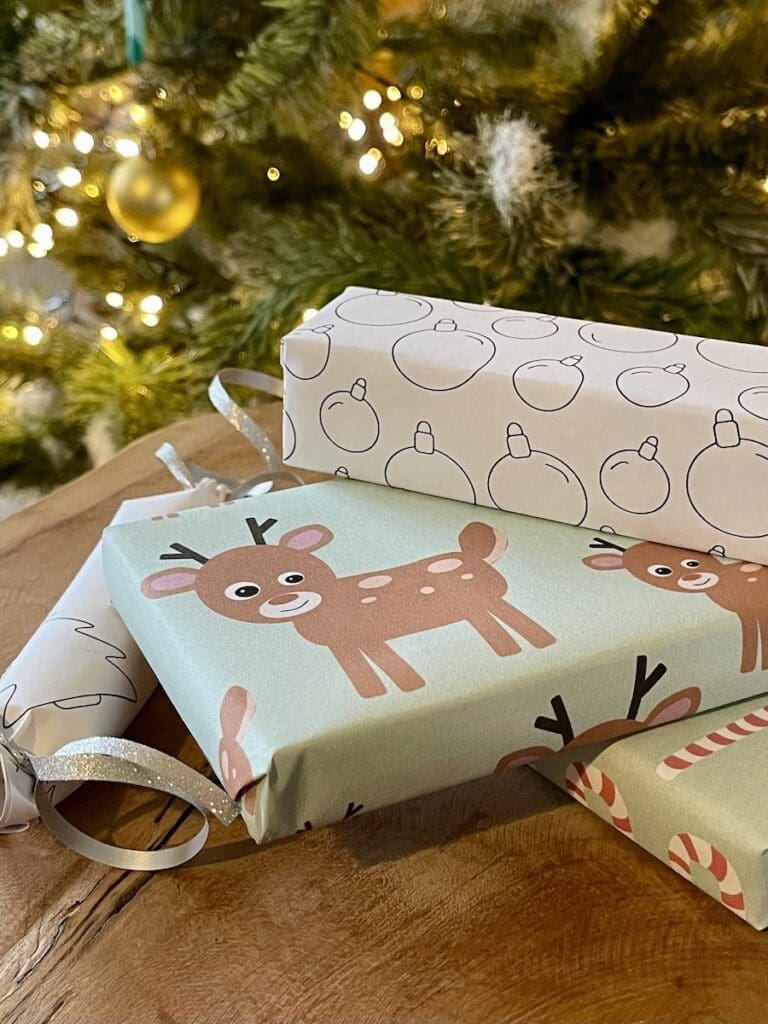 kerst inpakpapier gratis