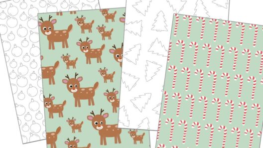 gratis kerst inpakpapier