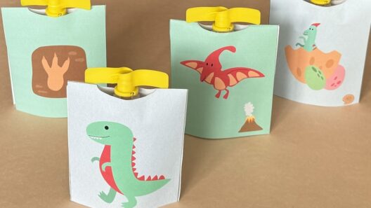 knijpfruit wikkel dino