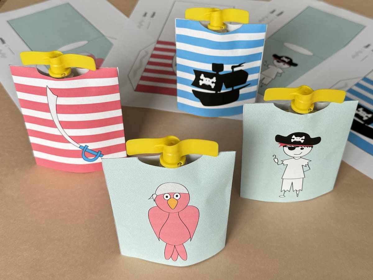 Knijpfruit wikkel voor een piraten traktatie