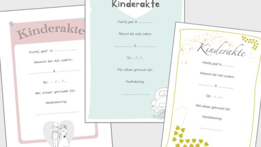 kinderakte trouwen downloaden
