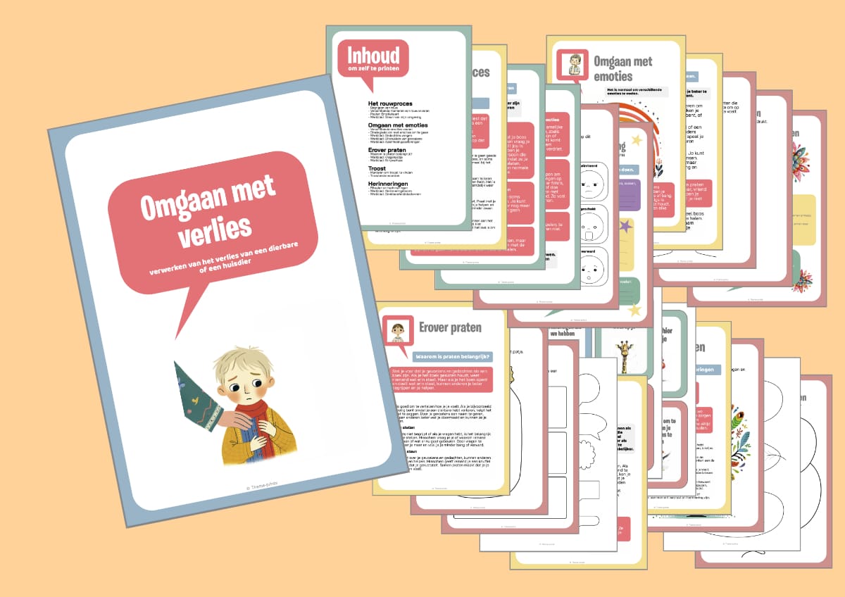 Omgaan met verlies met behulp van oefeningen en werkbladen