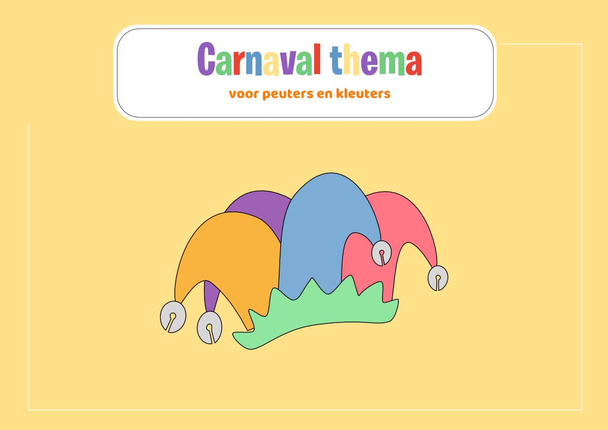 Thema Carnaval, voorschoolse educatie (VVE) voor peuters en kleuters