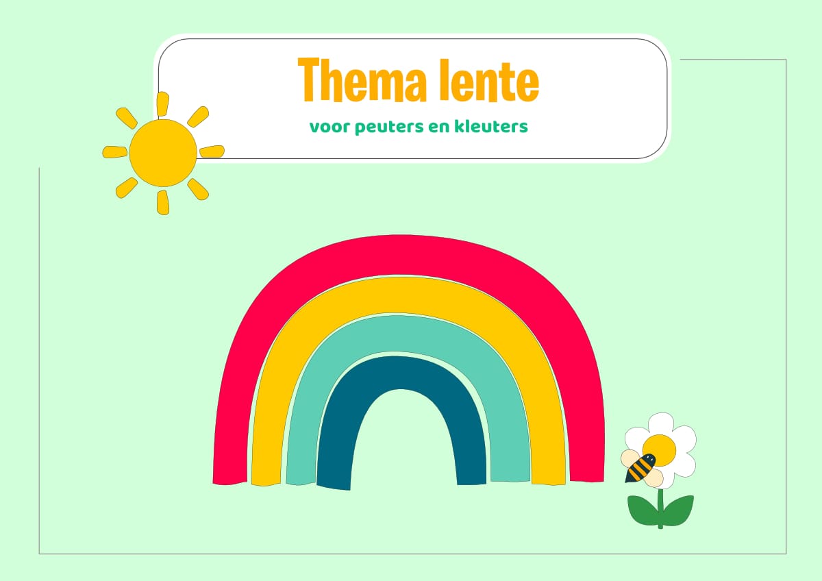 Thema lente, voorschoolse educatie (VVE) voor peuters en kleuters