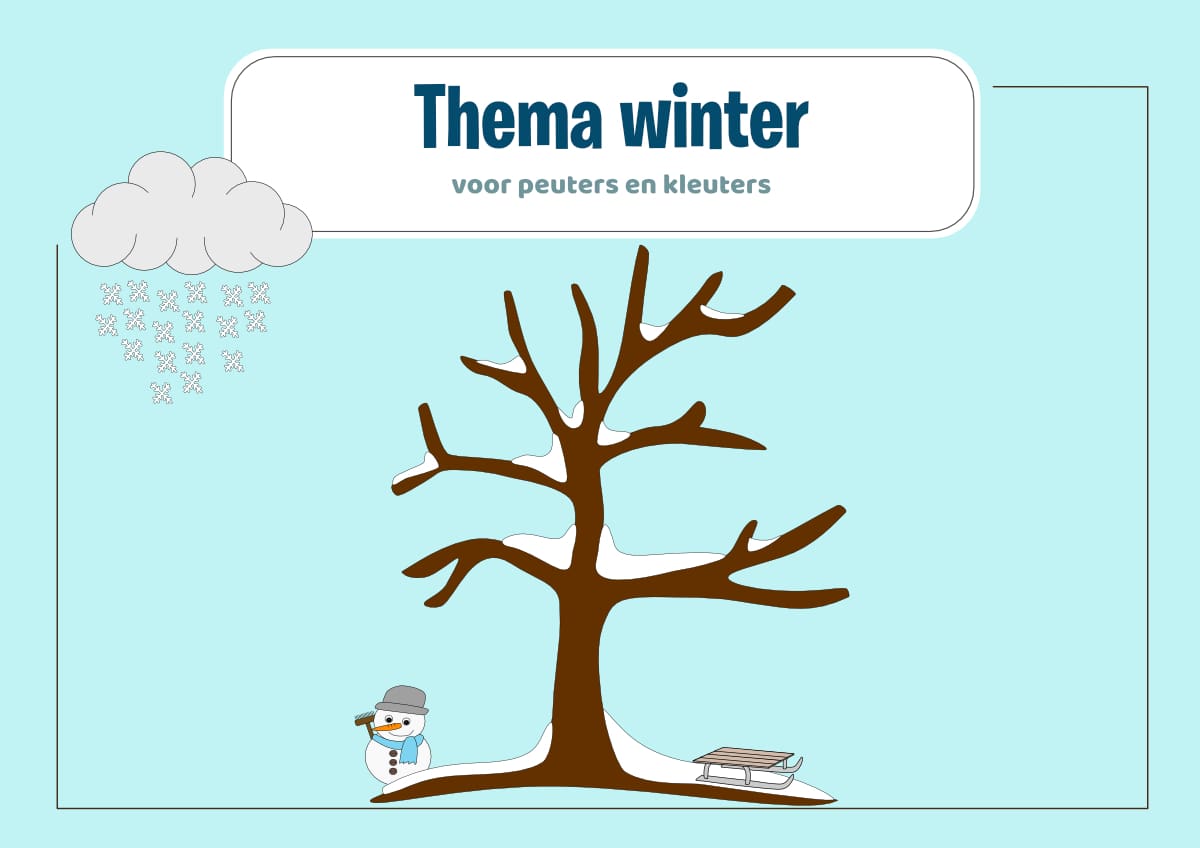 Thema winter, voorschoolse educatie (VVE) voor peuters en kleuters