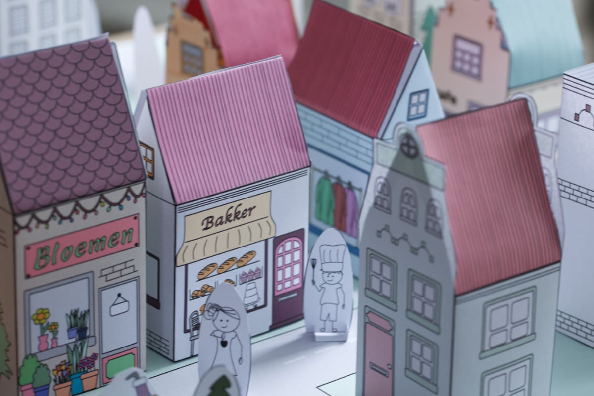 Bouw je eigen papieren stadje